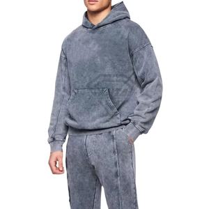 Nueva Llegada 2026, Sudaderas Personalizadas de Alta Calidad, Gruesas y Cómodas, de Felpa, Estilo Vintage, Lavado Ácido, Sudadera Lisa para Hombre - Product Image 3