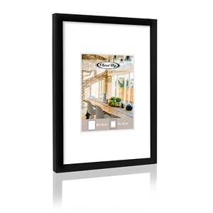 Modern 20x30cm Black <b>Poster</b> Picture <b>Frame</b> Square Silver Aluminium with Wood Material Size Variants Including <b>A2</b> and A4 - Product Image 1