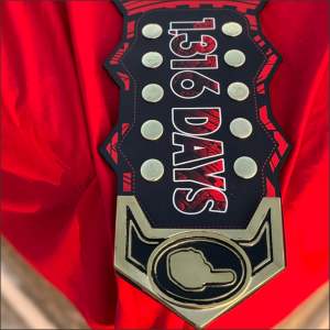 Ceintures de lutte de taille adulte Roman Reigns 1316 jours, série Signatures, judo, taekwondo, zinc/cuir, taille haute, ceintures de lutte incontestées - Product Image 5