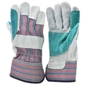 ถุงมือนิรภัยหนังอุตสาหกรรมทนทานสำหรับงานเชื่อมก่อสร้างและป้องกันงานหนัก - Product Image 1