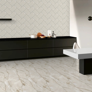 Carreaux de mur en céramique ivoire imprimés numériquement 200x300mm Design moderne Durable Imperméable Facile à nettoyer Décor intérieur élégant - Product Image 4