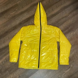 Doudoune imperméable à carreaux pour homme, manteau bleu bulle - Product Image 6