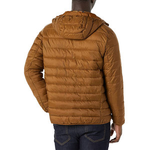 Veste matelassée pour homme à capuche, col long, fermeture éclair, nouveau style 2024, vente directe d'usine, veste matelassée pour homme de la rue principale - Product Image 3