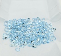 Topaze bleue naturelle de qualité 3A, certifiée par un tiers, pierre précieuse ovale facettée de 7x5 mm, bleu ciel, pour la fabrication de bijoux