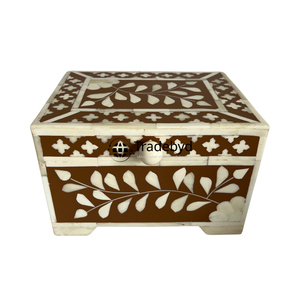 Stylish Bone Inlay <b>Box</b> for Jewelry and <b>Keepsakes</b> Handmade Decor Organizer for Gifting Tradebyd - Product Image 4
