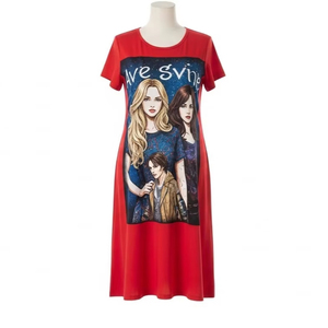 ชุดลำลองไซส์ใหญ่ ผ้าโพลีเอสเตอร์ พิมพ์ลายด้วยความร้อน ระบายอากาศได้ดี สวมใส่สบาย เหมาะสำหรับใส่ในชีวิตประจำวัน เสื้อผ้าผู้หญิง ขายส่งจากโรงงาน รับผลิตแบบ OEM - Product Image 2