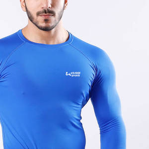 เสื้อรัดรูปสำหรับผู้ชายวัสดุโพลีเอสเตอร์100% เสื้อรัดรูปแห้งเร็ว - Product Image 3