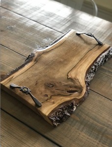 Durable Quality Wooden Serving <b>Trays</b> with Rectangle Shaped with Metal Handle Serving <b>Trays</b> For Sale By Exporters - Product Image 2