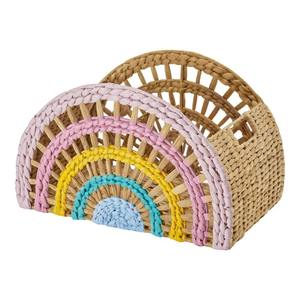 Panier de rangement en jacinthe d'eau arc-en-ciel, panier de rangement fait à la main, vente en gros, écologique, fabriqué au Vietnam - Product Image 1