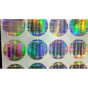 Étiquettes holographiques auto-adhésives en forme de globe terrestre, personnalisées, en PET, imperméables, argentées, dorées, transparentes, de forme personnalisée pour - Product Image 3