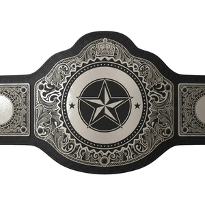 Cinturón de Campeonato Personalizado de Alta Calidad con Logotipo, Placa de Estrella de Metal de Zinc Plateado, Cinturón de Trofeo de Boxeo y Lucha Libre de Cuero Genuino, Venta al Por Mayor - Product Image 4