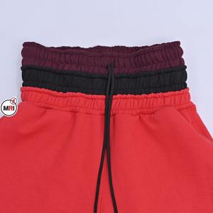 Unisex Mid-Waist <b>Drawstring</b> Straight Wide-Leg Pants Oversized French Terry Flared <b>Trouser</b> Distressed High Quality Lightweight - Product Image 1