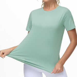 Camiseta de Mujer, Tejido Suave, Línea Suave, Forma Delicada, Flujo de Aire, Tono Ligero, Comodidad Informal para Uso Diario al Aire Libre - Product Image 3