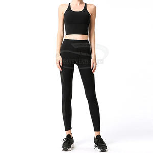 Leggings de fitness pour femmes les plus populaires, coupe ajustée, taille mi-haute, été, respirants, en coton/bambou, style décontracté, personnalisables - Product Image 1