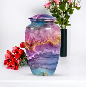 Urnas Ecológicas, Duraderas y Personalizables con Diseño Abstracto para Cenizas Humanas de Mujeres, para Cremación y Entierro, 220 Pulgadas Cúbicas - Product Image 3