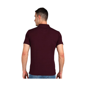Polo de cuello redondo bien cosido con manga corta de <span class=keywords><strong>material</strong></span> de algodón de alta comodidad con bolsillo para uso diario informal de la India - Product Image 2