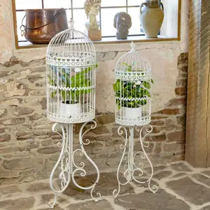 Iron Floor Bird Cage with Stand Birdcage Decorations