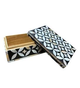 Superbe boîte à bijoux en nacre avec de beaux motifs pour les coffrets de cadeaux cosmétiques en gros - Product Image 2