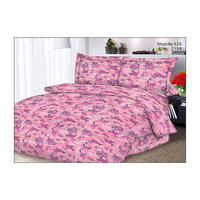 Drap de lit King Size tissé traditionnel en pur coton de la meilleure qualité avec housses de couette de mariage