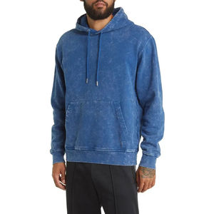 Plus Size 400gsm Heavyweight Custom Oversized Men Acid Wash Hoodie Vintage Plain Hoodies a granel - Product Image 1