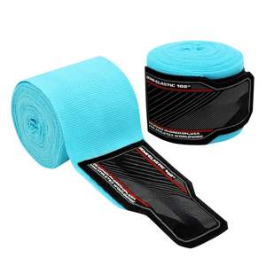 Soporte de muñeca estampado de algodón con diseño de logotipo personalizado para gimnasio, entrenamiento físico, envolturas de mano, venta al por mayor, boxeo profesional duradero de alta calidad - Product Image 5