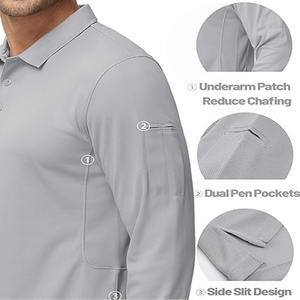 Polos, polos para hombre, polos personalizados de algodón de alta calidad con logotipo bordado, polos informales para hombre fabricados por Dress Sports - Product Image 4