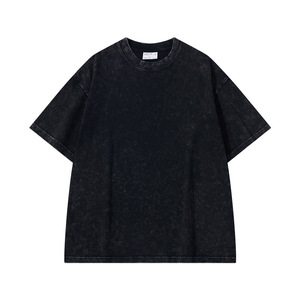 <span class=keywords><strong>T</strong></span>-<span class=keywords><strong>shirt</strong></span> à col rond pour homme en coton pur 100% confortable, tricoté, lourd, surdimensionné, couleur personnalisée, motif uni, <span class=keywords><strong>grande</strong></span> <span class=keywords><strong>taille</strong></span> - Product Image 5