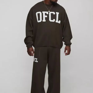 Chándales personalizados de punto extragrande para hombre, ropa informal, chándales transpirables y cómodos para hombre - Product Image 1