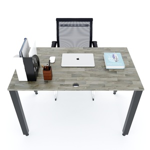 โต๊ะขาเหล็กทรงสามเหลี่ยม 120x70 ซม. รุ่น HBTA004 ดีไซน์ทันสมัย - Product Image 3
