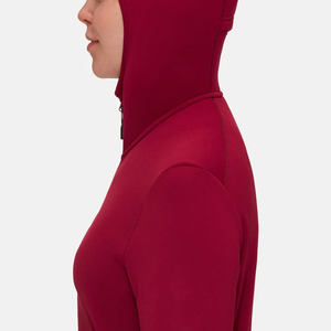 2025 Full Zip Spring DTG Printing 100% Cotton Anti-Wrinkle Hoodie for Women Custom Manufacturer Turtleneck Zipper-up Hoodies - Product Image 5