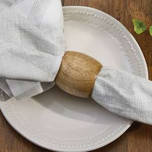Anillo de Servilleta de Madera de Lujo Hecho a Mano - Diseño Elegante - Anillos de Servilleta Artesanales - Decoración de Mesa de Comedor - Product Image 5