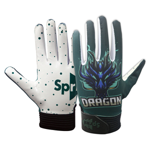 ถุงมืออเมริกันฟุตบอลสำหรับผู้ชายถุงมือฟุตบอลออกแบบโลโก้ได้ตามต้องการ - Product Image 4