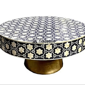 Decorative bone inlay <b>coffee</b> <b>table</b> for upscale living rooms artisan made with elegance bone inlay console adds luxury value - Product Image 1