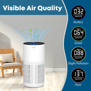 Purificateur d'air intelligent Cobectal ZQA-6000A contrôlé par Wi-Fi avec résultats de purification visibles - Product Image 4