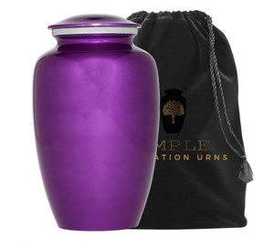 โกศบรรจุอัฐิสไตล์ยุโรปสีม่วง ขนาด 10 นิ้ว เป็นมิตรกับสิ่งแวดล้อมและทนทาน - Product Image 2
