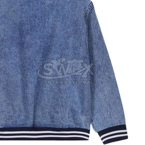 Veste en molleton pour homme sur mesure de dernière génération, matériau durable, veste pour homme, jean personnalisé pour homme, veste d'hiver de type lettreman - Product Image 5