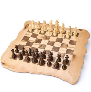EW rival rrival OOD lack Hess Board et ITH Hess hieces iift rrnament or dudult & IDs Chess et oard ame pgrade dition - Product Image 4