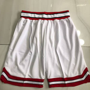 Haute qualité hommes rouge maillot Shorts adulte basket-ball sport sublimé S-3XL cousu broderie courte - Product Image 1