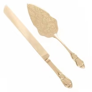 Serveur de couteaux en acier inoxydable avec poignée en nacre, spatule à tarte pour la coupe de gâteaux d'anniversaire - Product Image 2