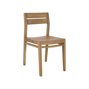 Silla de comedor de madera maciza de teca, diseño moderno de alta calidad para uso en interiores y exteriores, muebles para el hogar de Color Natural para apartamento - Product Image 1