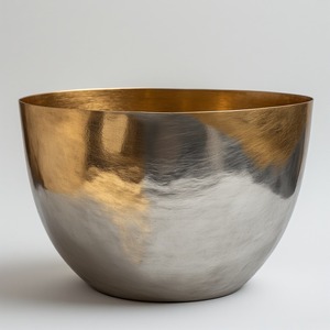 Pot en métal moderne à double teinte pour l'arrangement élégant de feuillage dans le bureau ou le salon de balcon urbain - Product Image 5