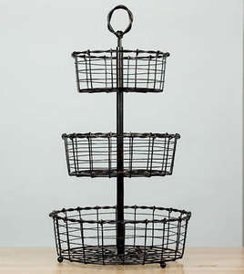 Corbeille à fruits en fil métallique de style nouveau et personnalisée, durable pour la maison, la table à manger, les fruits et le transport. - Product Image 4