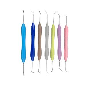 Dental Composite Filling Instruments Set 7pcs <b>Silicone</b> Handle Resin Spatula Plugger Restorative <b>Tools</b> for Aesthetic Dentistry - Product Image 4