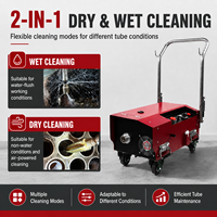 Machine de détartrage de tuyaux industriels pour échangeurs de chaleur, condenseurs, tubes de chaudière, nettoyage à sec et humide KMJ-ST01