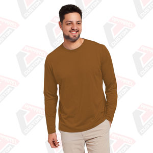 Camiseta de Jersey de algodón de manga larga para hombre Heritage comodidad atemporal - Product Image 1