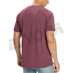 T-shirt décontracté en coton de qualité supérieure pour hommes tissu doux coupe moderne col rond manches courtes respirant usure quotidienne style tendance must - Product Image 3