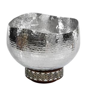 Bol de service en acier inoxydable au design corail de luxe avec support de branche bol de fruits et de noix décoratif en métal élégant pour la décoration intérieure - Product Image 3