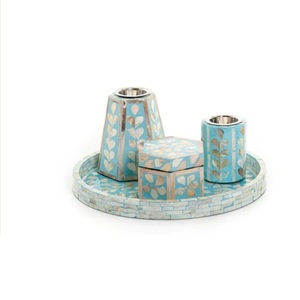 Quemador Bakhoor con acabado de incrustaciones de hueso brillante para forma personalizada para Decoración de mesa quemador de incienso elegante árabe de moda - Product Image 4