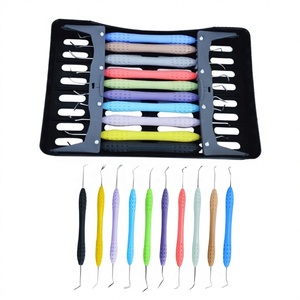 Wholesale Cheap Dental Implant Composite <b>Resins</b> Filling Instruments Silicon Handle <b>Resins</b> Filler Restoration Spatulas <b>Kit</b> Set - Product Image 1