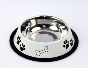 Gamelle multicolore en acier inoxydable pour chats et chiens Mangeoire automatique à eau et à nourriture de forme arrondie - Product Image 4